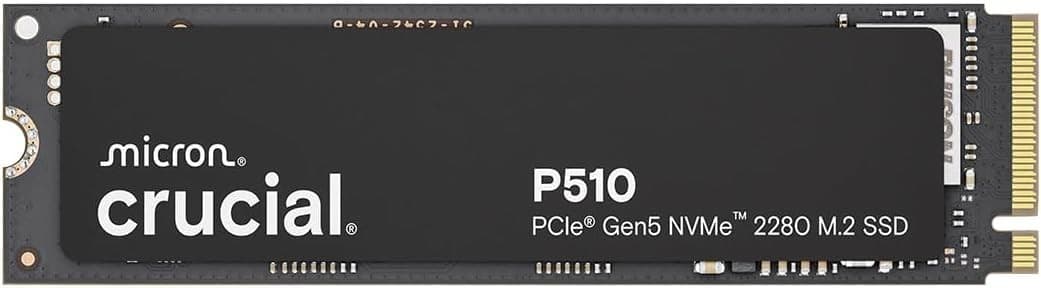 Crucial P510 1TB Gen5 NVMe SSD (PCIe 5.0, M.2 2280)